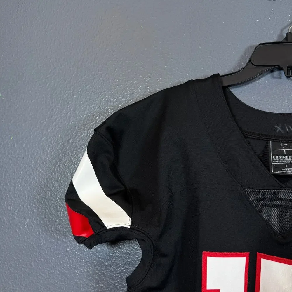 Nike Team Football Pro Mens LARGE #19 black Training Jersey A04794-010